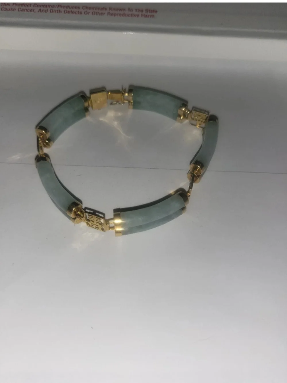 Exquisite Vintage 14K Gold & Genuine Jade Jewelry Set HongKong